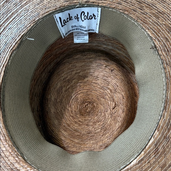 Lack of Color Palm Leaf Sun Straw Hat S/M - Picture 3 of 5